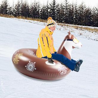 Pvc Husky Opblaasbare Sneeuw Buis Ski Cirkel Met Handvat 7P Pvc Sleds Boot Snowboarden Ring Speelgoed Voor Kinderen Volwassenen winter Schaatsen