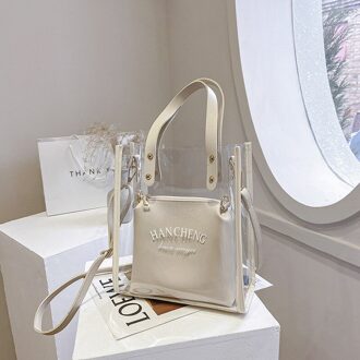 Pvc Jelly Tassen Portemonnees En Handtassen Voor Vrouwen Tassen Meisjes Vrouwelijke Shoppers Casual Mode Transparante Portefeuilles baise