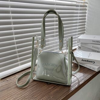 Pvc Jelly Tassen Portemonnees En Handtassen Voor Vrouwen Tassen Meisjes Vrouwelijke Shoppers Casual Mode Transparante Portefeuilles lvse