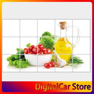 Pvc Keuken Muur Sticker Waterdicht Olievervuiling Preventie Hittebestendig Anti Lecythus Decoratie Sticker 75*45Cm