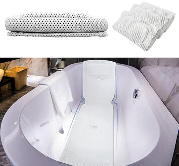 Pvc Schuim Universele Hollow-Out Bad Full Body Spa Badmat Antislip Pad Met Kussen Zuignap nek En Rug Badkamer Supply