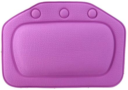 Pvc Spons Bad Zuignap Kussen Zachte Badkamer Kussen Hoofdsteun Waterdichte Hoofdsteun Nek Accessoires Paars