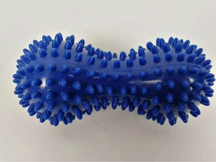 Pvc Stekelig Yoga Massage Pinda Bal Sport Stress Relief Body Hand Spiky Massager Trigger Punt Voet Pijn Duurzaam Bal donker blauw