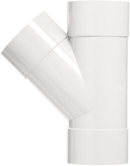 Pvc T-stuk 32mm Wit 3x Lijmmof 45gr