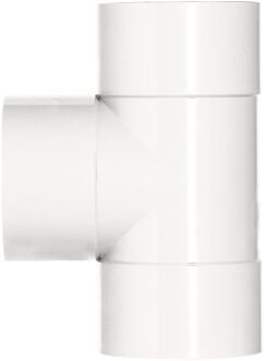 Pvc T-stuk 32mm Wit 3x Lijmmof 90gr