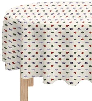 PVC Tafelzeil verpakt Ø150cm Crème