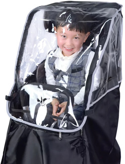 PVC Transparent Raincoat Rain Cover Wind Cover for Child waterproof Bike Seat bike accessories Bicycle Seat Cove
