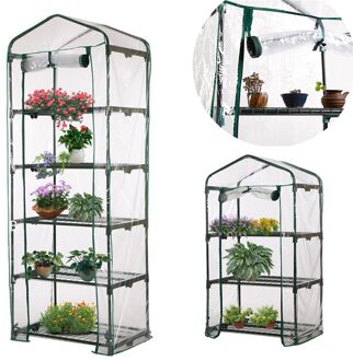 Pvc Tuin Kas Huishoudelijke Plant Kas Mini Tuin Kas Cover Zonder Ijzeren Frame 38x24.5x2cm