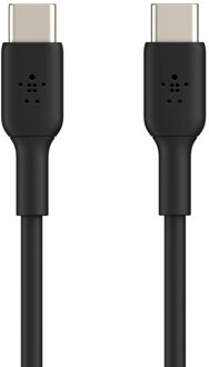 PVC USB-C-naar-USB-C 1 Meter Zwart