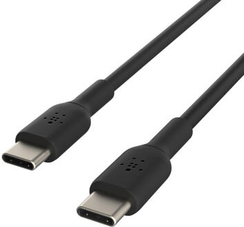 PVC USB-C-naar-USB-C 2 Meter Zwart