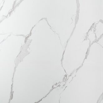 PVC Wandpaneel - Afimera - Calacatta Marmer Wit Grijs Hoogglans 280x120x0.3cm