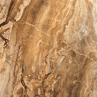 PVC Wandpaneel - Afimera - Milos Bruin Marmerlook Hoogglans 280x120x0.3cm