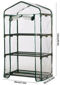 Pvc Warm Tuin Tier Mini Huishoudelijke Plant Kas Cover Waterdicht Anti-Uv Beschermen Tuin Planten Bloemen Indoor Groeiende Tenten 02