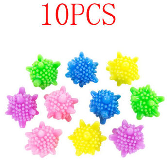 Pvc Wasserette Bal Huishoudelijke Wasmachine Schoonmaken Bal Ontharing Cleaning Tool Wassen Vriendelijke Kleren Te Voorkomen Klitten 10 stk willekeurig kleur