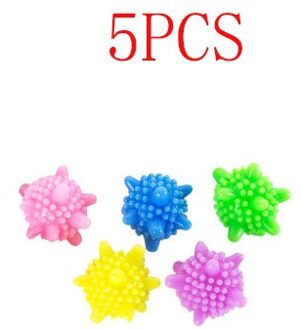 Pvc Wasserette Bal Huishoudelijke Wasmachine Schoonmaken Bal Ontharing Cleaning Tool Wassen Vriendelijke Kleren Te Voorkomen Klitten 5 stk willekeurig kleur