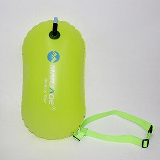 Pvc Waterdichte Zwemmen Tow Float Zwemmen Boei Veiligheid Float Opblaasbare Beursgang Air Bag Water Sport Wave Zwemmen Training groen
