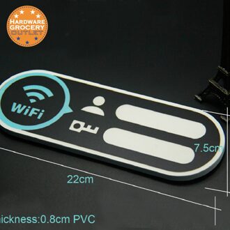 PVC Wifi Wachtwoord Teken/Plaat/Board; Zelf geschreven Wifi Plaat; Internet Signaal Indicatie; Home, koffie, Bar, Restaurant, Openbare gebied