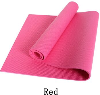 Pvc Yoga Mat Baby Kruipen Mat Gym Yoga Mat Thuis Baby Antislip Mat Camping Reizen Comfortabele Foam Yoga mat Rood