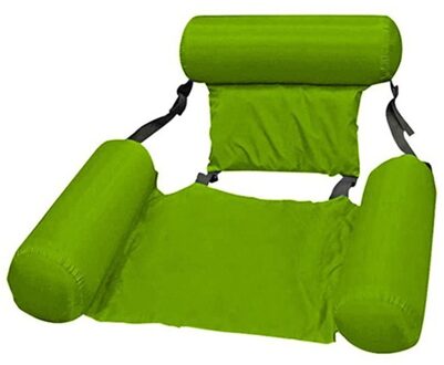 Pvc Zomer Opblaasbare Riem Hangmat Opvouwbare Water Genoegen Lounge Stoel Drijvende Bed Voor Zwemmen Strand Water Zwembad groen