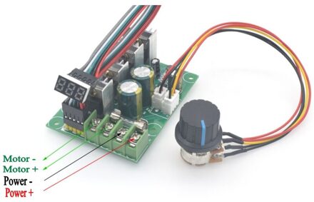Pwm Dc Motor Speed Controller Digitale Display 0-100% Verstelbare Drive 6V-60V Max 30A Motor control Regulator