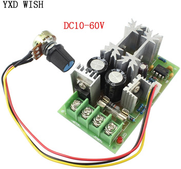PWM DC Motor Speed Controller Switch DC 20A Current Voltage Regulator 10-60V PWM High Power Drive Module 60A 12V 24V 36V 48V