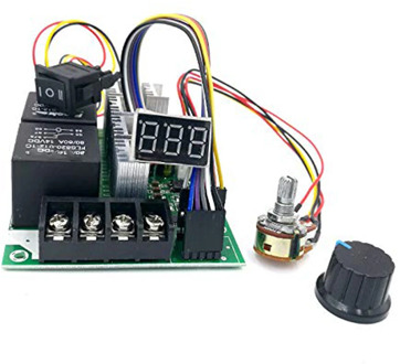 PWM speed controller DC motor Digital display 0~100% adjustable drive module Input MAX60A 12V 24V