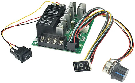 PWM speed controller DC motor Digital display 0~100% adjustable drive module Input MAX60A 12V 24V