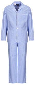 pyjama in ruit print blauw - XL