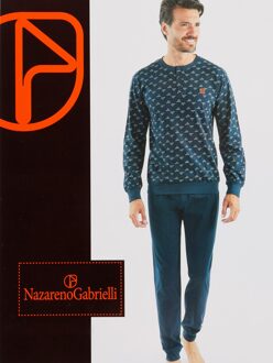 Pyjama katoen lange BLU / XL