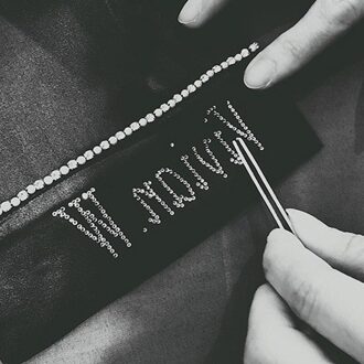 Pyjama Te Dragen Diamond Prive Diamant Borduurwerk Naam Anniversary