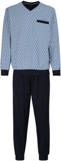 Pyjama V-hals Queens blauw - XL