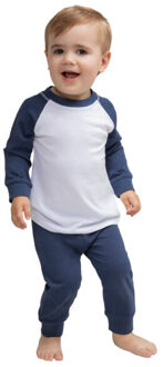Pyjamaset voor kinderen/kinderen met lange mouwen - maat 80 Blauw