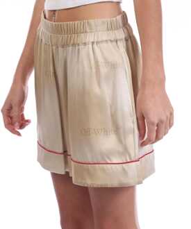 Pyjamashort voor dames in beige met kleurverloop