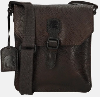 Pylos Sarda crossbody tas dark brown Bruin