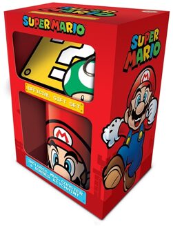 Pyramid Cadeauset - Super Mario - mok, onderzetter en sleutelhanger