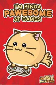 Pyramid Fuzzballs Pawsome Gamer Poster 61x91,5cm