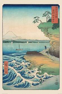 Pyramid Hiroshige Seashore At Hoda Poster 61x91,5cm