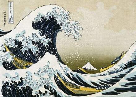 Pyramid Hokusai Great Wave Off Kanagawa Poster 140x100cm