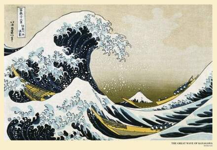 Pyramid Hokusai Great Wave Off Kanagawa Poster 91,5x61cm