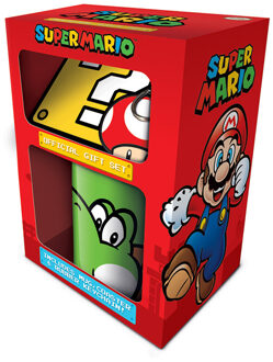 Pyramid International Cadeauset - Super Mario: Yoshi - mok, onderzetter en sleutelhanger