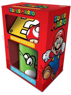 Pyramid International Cadeauset - Super Mario: Yoshi - mok, onderzetter en sleutelhanger