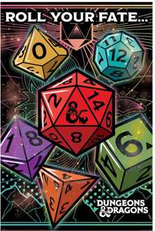 Pyramid International Dungeons & Dragons Poster Pack Roll Your Fate 61 x 91 cm (4)