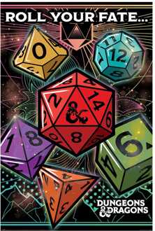 Pyramid International Dungeons & Dragons Poster Pack Roll Your Fate 61 x 91 cm (4)