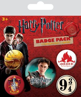 Pyramid International HARRY POTTER - PACK 5 BADGES - GRYFFINDOR