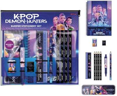 Pyramid International KPop Demon Hunters 12-Piece Stationery Set A4 Bumper