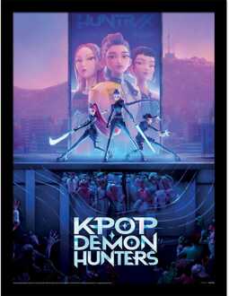 Pyramid International KPop Demon Hunters Collector Print Framed Poster Movie Key Art