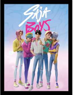 Pyramid International KPop Demon Hunters Collector Print Framed Poster Saja Boys