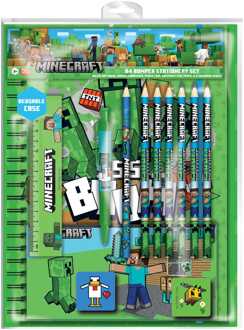 Pyramid International Minecraft 12-Piece Stationery Set A4 Bumper
