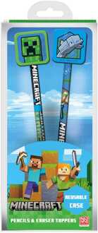 Pyramid International Minecraft Pencil with Topper 2-Pack