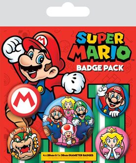 Pyramid International Pack 5 Badges - Super Mario
